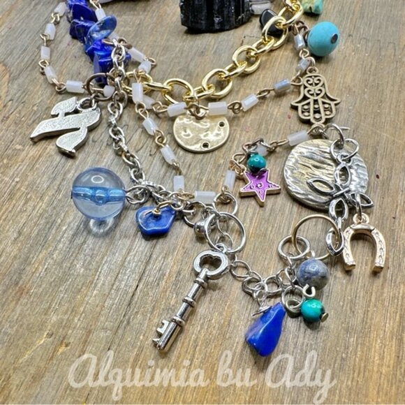 Alquimia Multicolor Charm Necklace - Picture 1 of 5